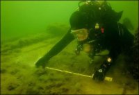 Taking measurements of the Car Ferry #2.