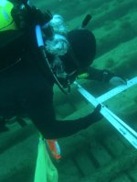 Taking measurements of the Car Ferry #2.