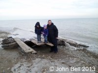 Additional survey crew on 5 January 2013 - Locklin, Fiona, and Kat Bell