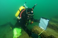 Taking measurements of the Car Ferry #2.